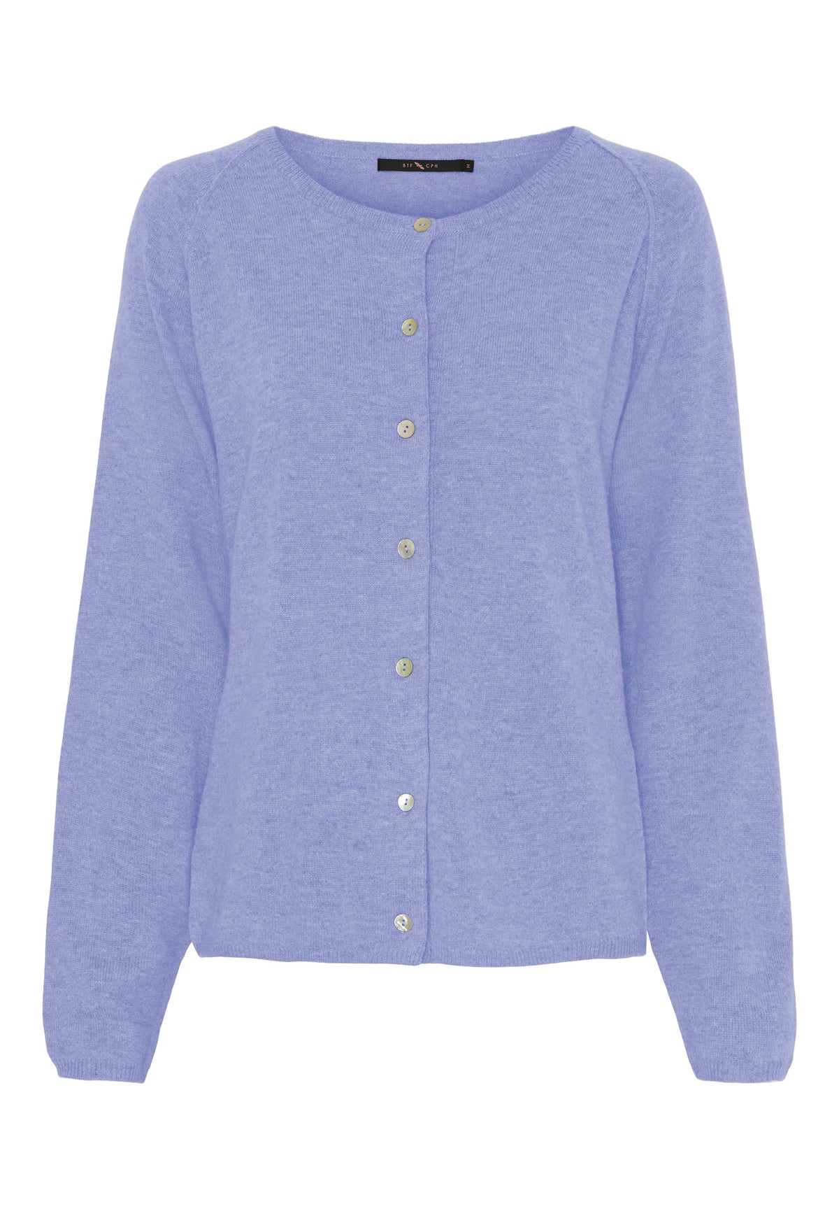 BTFCPH Cardigan i cashmere blanding Cardigans Lavander Blue Melange
