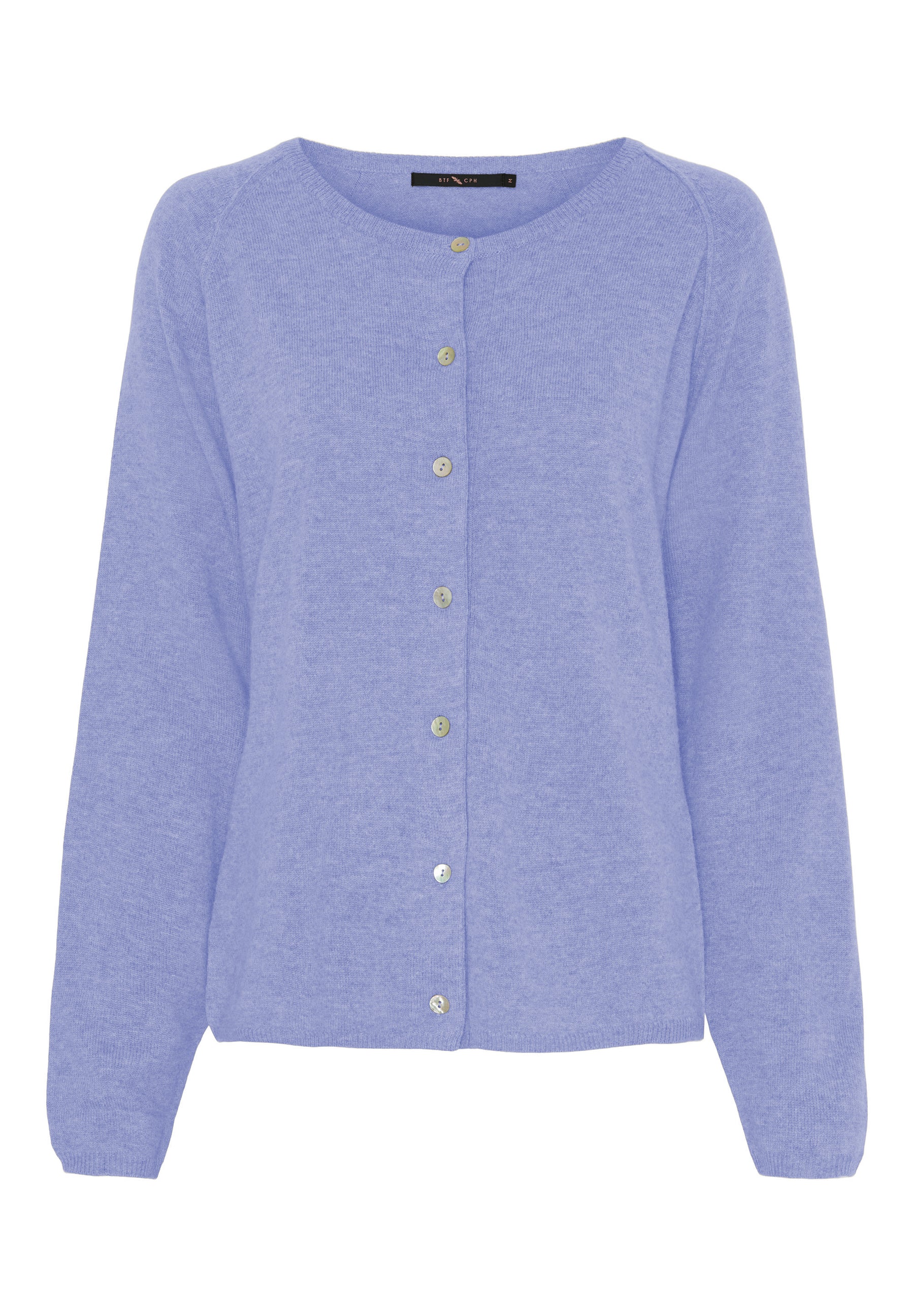 BTFCPH Cardigan i cashmere blanding Cardigans Lavander Blue Melange