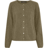 BTFCPH Cardigan i cashmere blanding Cardigans Olive Brown Melange