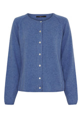 BTFCPH Cardigan i cashmere blanding Cardigans Royal Blue Melange