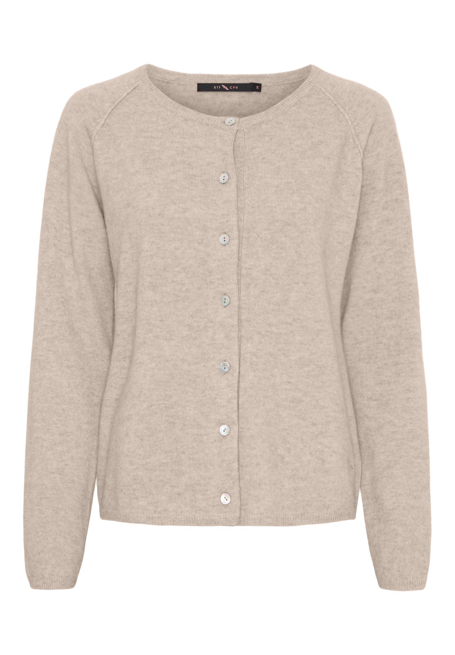 BTFCPH Cardigan i cashmere blanding Cardigans Sand Melange