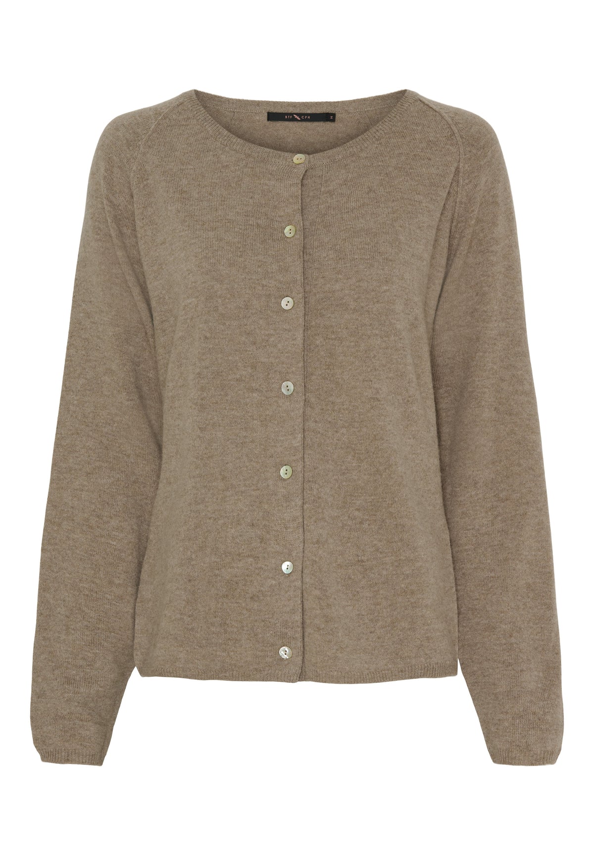 BTFCPH Cardigan i cashmere blanding Cardigans Taupe Melange