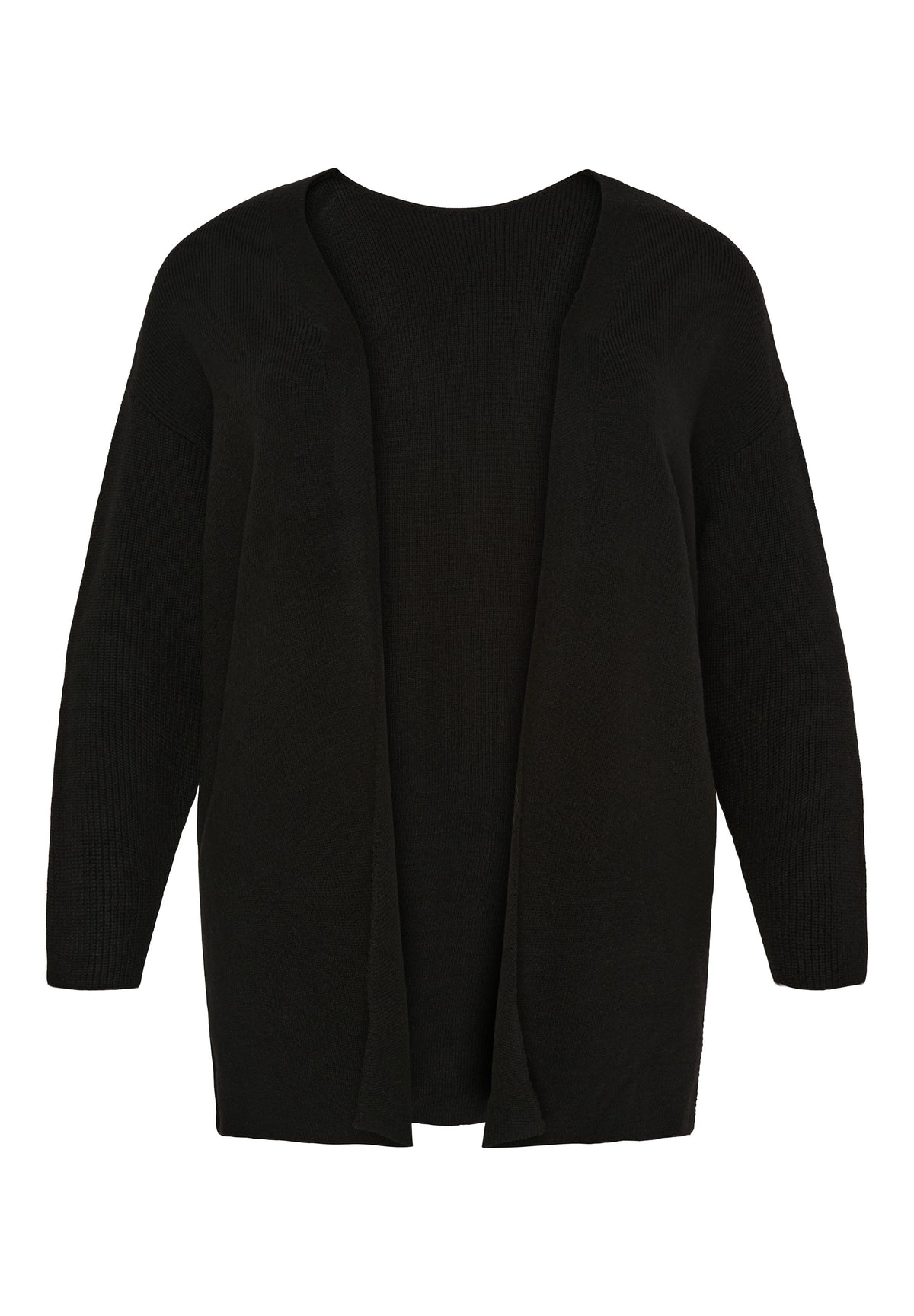 NO. 1 BY OX Cardigan med slits Cardigans Svart