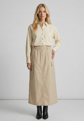 NOTYZ Cargo nederdel Nederdele Beige