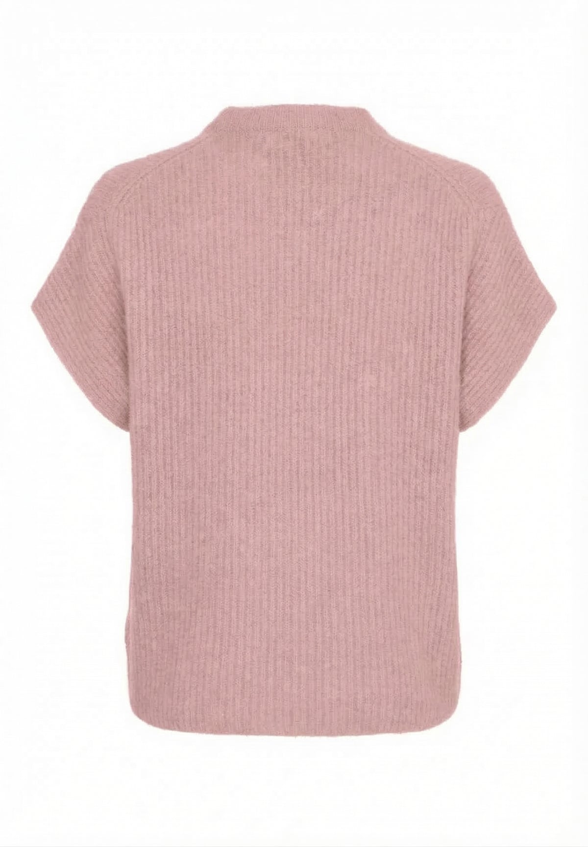 BTFCPH Cashmere cardigan med korte ærmer i vaskebjørnsgarn Veste Pink Sand