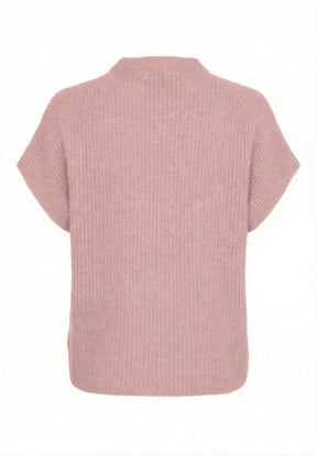 BTFCPH Cashmere cardigan med korte ærmer i vaskebjørnsgarn Veste Pink Sand