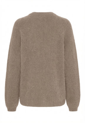 BTFCPH Cashmere cardigan med vaskebjørns-garn Cardigans Brun