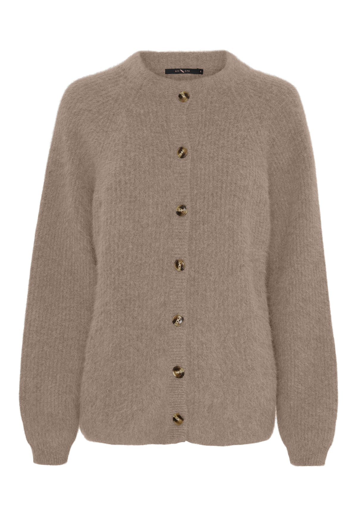 BTFCPH Cashmere cardigan med vaskebjørns-garn Cardigans Brun