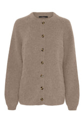 BTFCPH Cashmere cardigan med vaskebjørns-garn Cardigans Brun