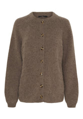 BTFCPH Cashmere cardigan med vaskebjørns-garn Cardigans Brun