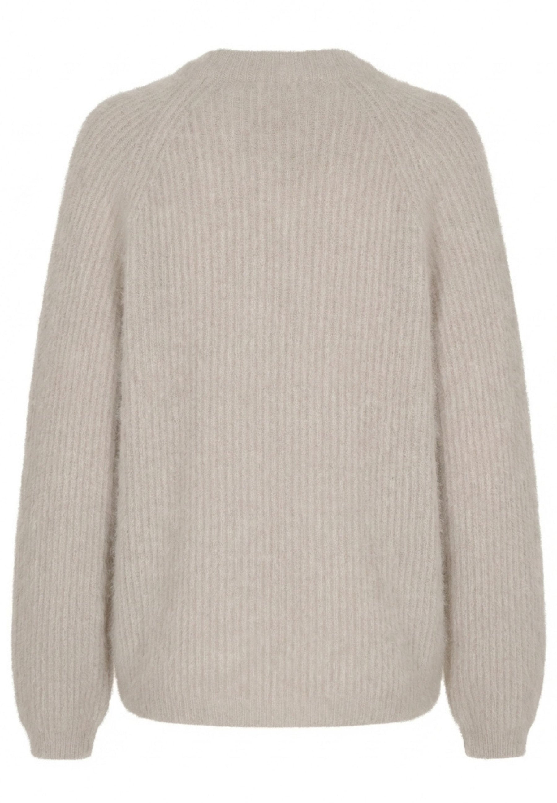 BTFCPH Cashmere cardigan med vaskebjørns-garn Cardigans Light Beige