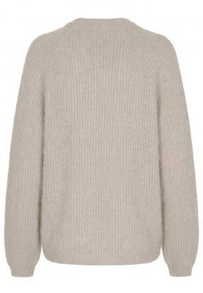 BTFCPH Cashmere cardigan med vaskebjørns-garn Cardigans Light Beige