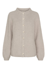 BTFCPH Cashmere cardigan med vaskebjørns-garn Cardigans Light Beige