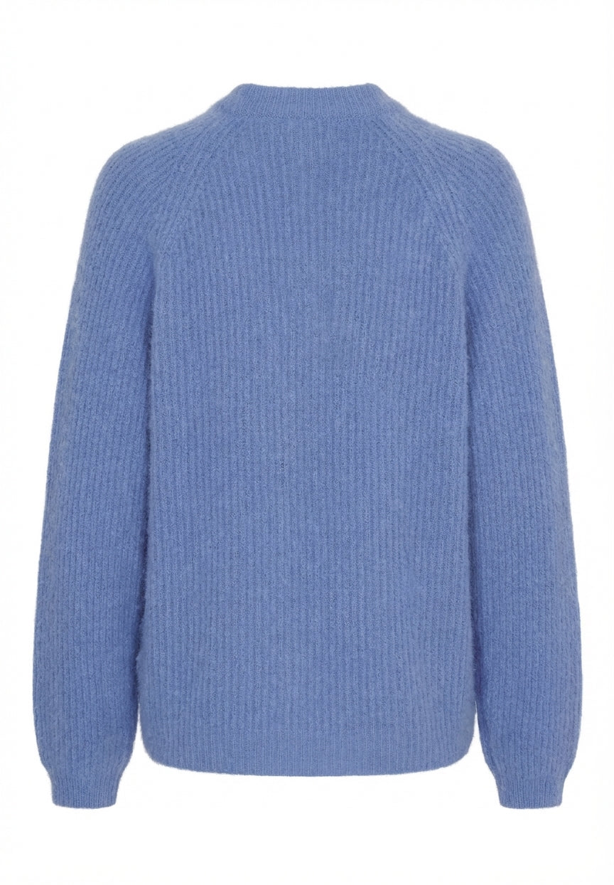 BTFCPH Cashmere cardigan med vaskebjørns-garn Cardigans Ocean Blue