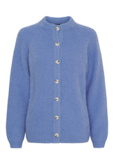 BTFCPH Cashmere cardigan med vaskebjørns-garn Cardigans Ocean Blue