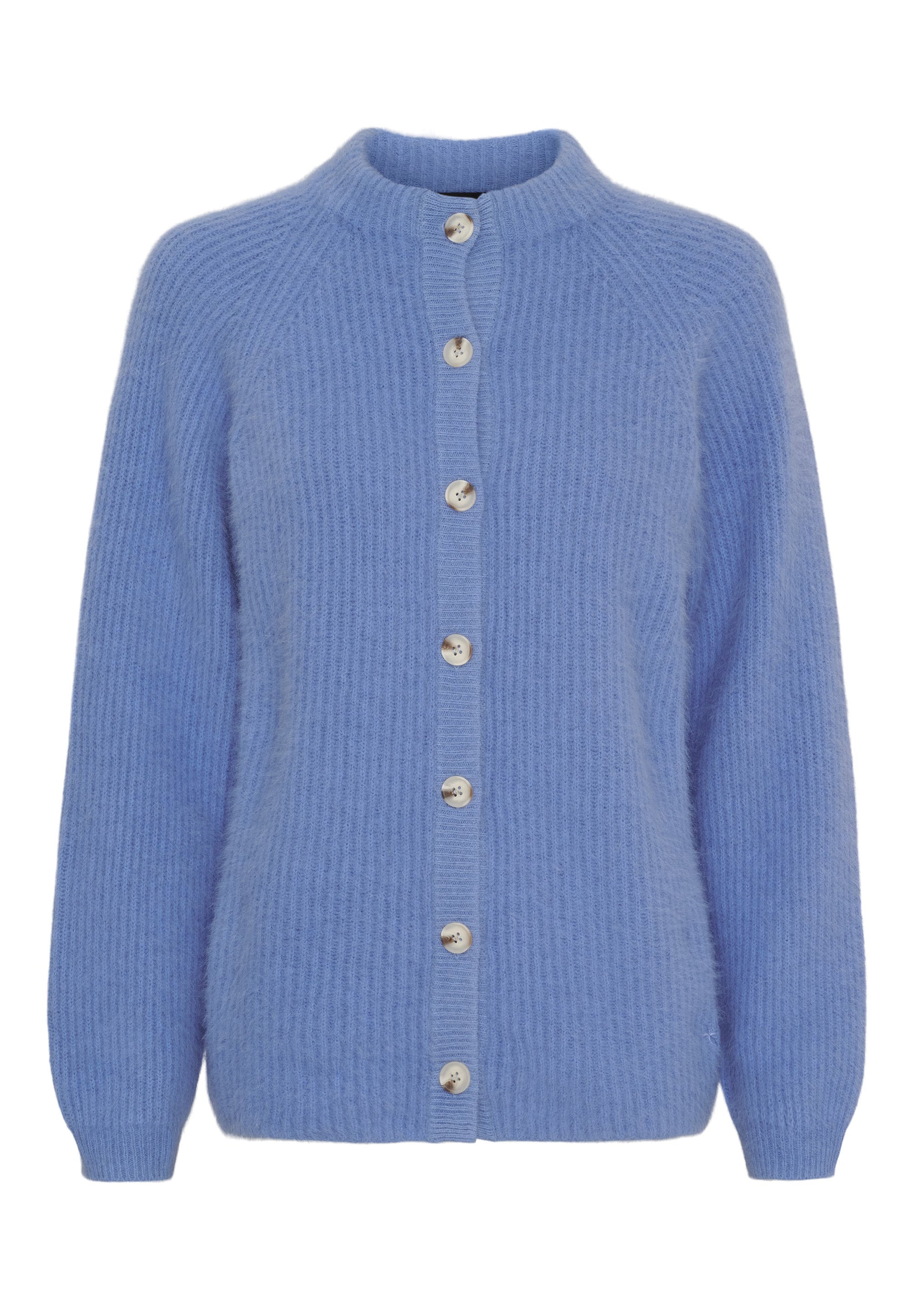 BTFCPH Cashmere cardigan med vaskebjørns-garn Cardigans Ocean Blue
