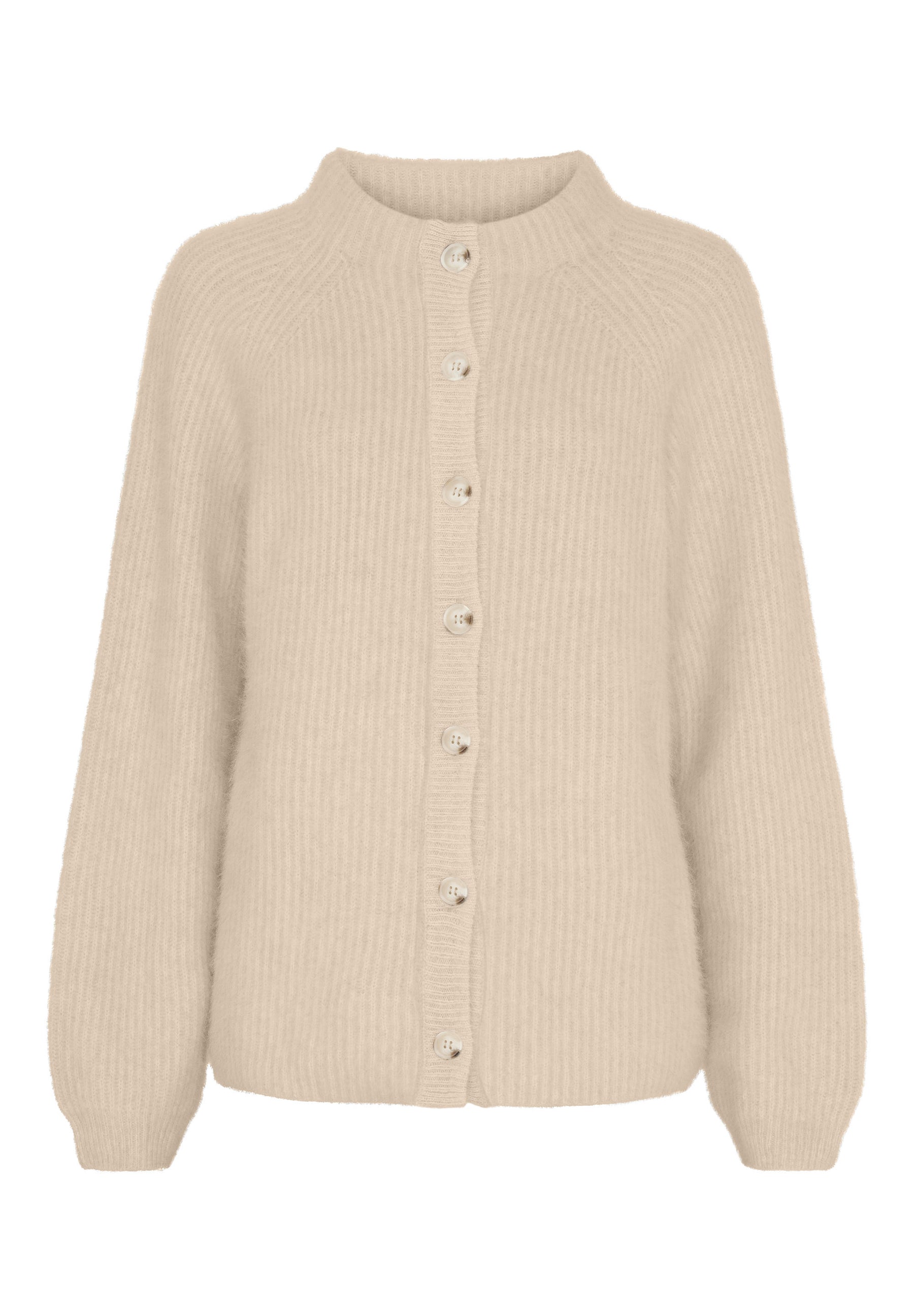 BTFCPH Cashmere cardigan med vaskebjørns-garn Cardigans Sand Beige