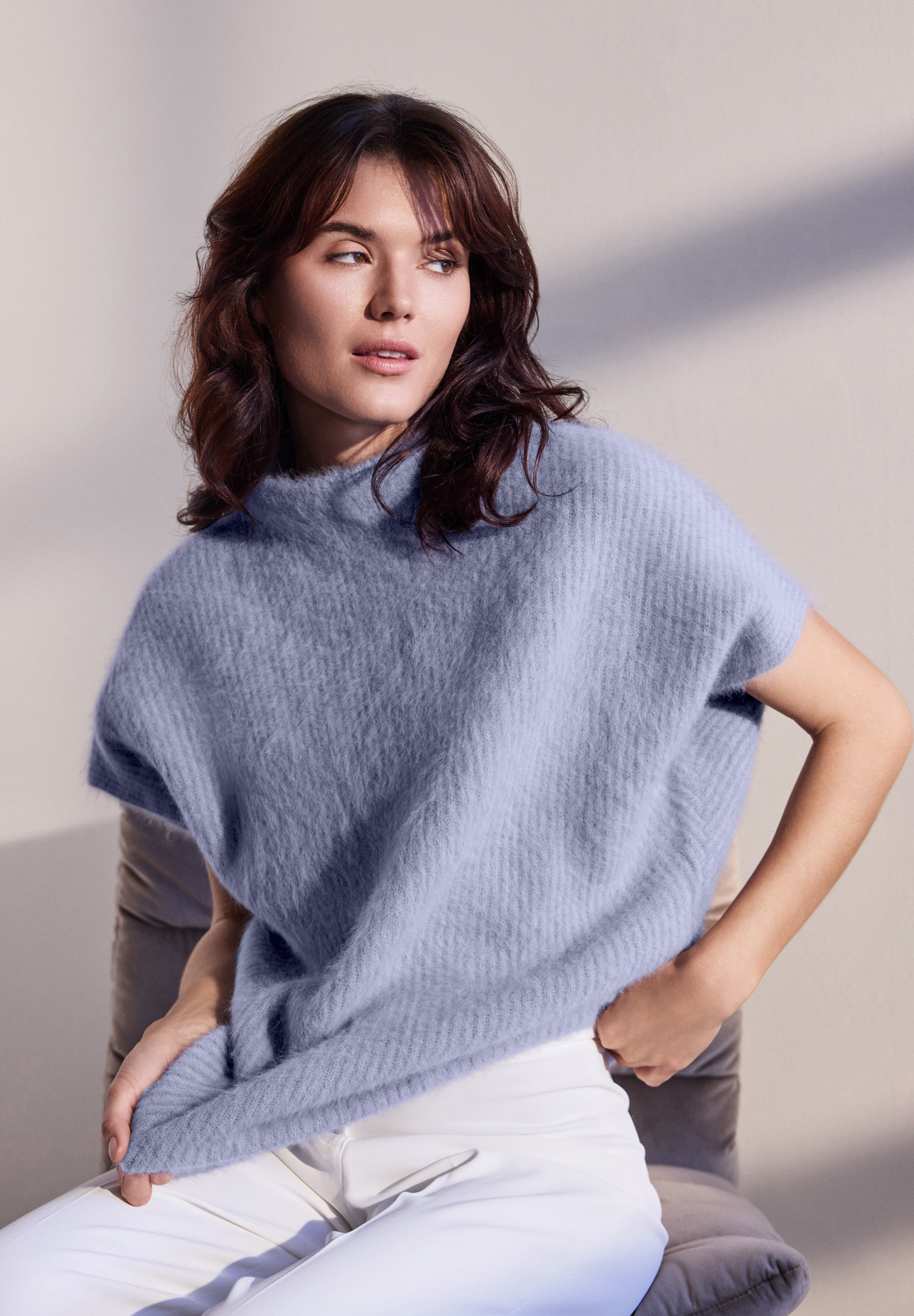 BTFCPH Cashmere med vaskebjørns-garn Pullovers Blå