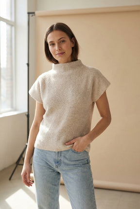 BTFCPH Cashmere med vaskebjørns-garn Pullovers Light Beige