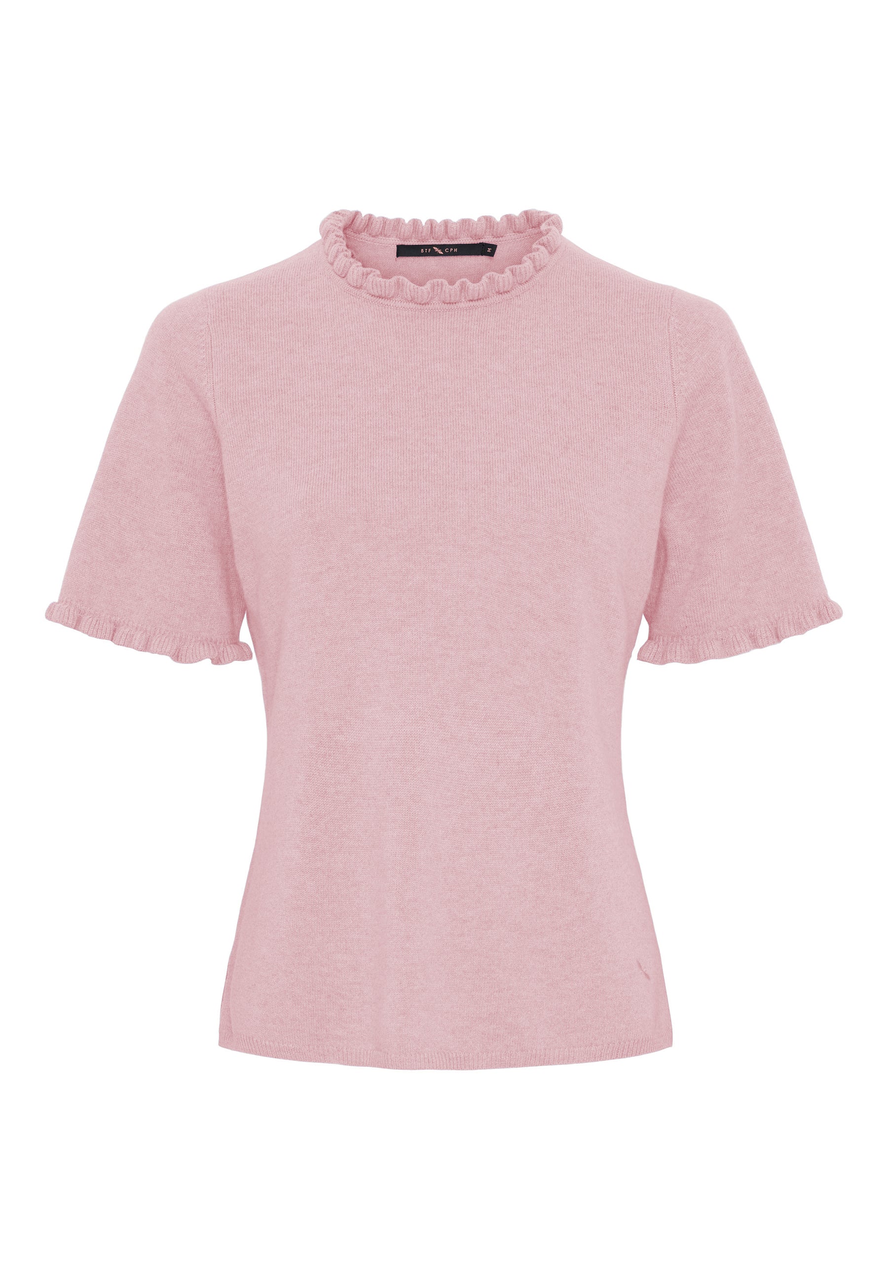 BTFCPH Cashmere strik med flæser Pullovers Rosa