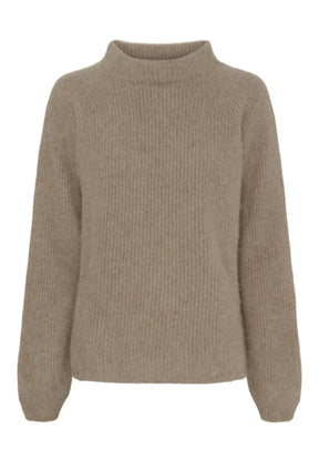 BTFCPH Cashmere strik med vaskebjørns-garn Pullovers Brun