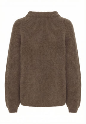 BTFCPH Cashmere strik med vaskebjørns-garn Pullovers Brun