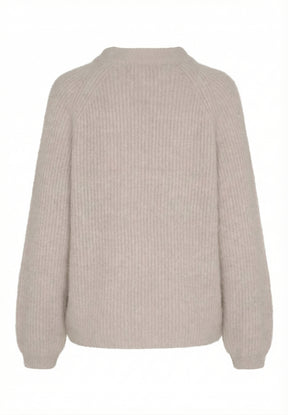 BTFCPH Cashmere strik med vaskebjørns-garn Pullovers Light Beige