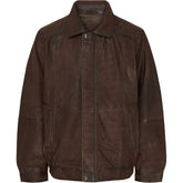 NOTYZ HIM Classic jacket with elastic rib Jakker Brown w Gunmetal Acc.