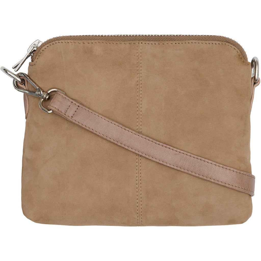 BTFCPH Clutch i ruskind Tasker Ivory w. Silver acc.