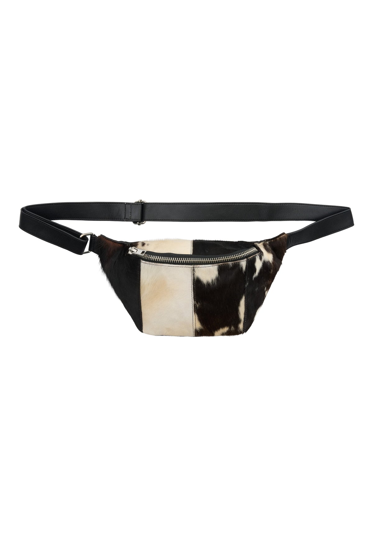 Orchid Cow Bum-bag Tasker Brown w. Shiny Silver acc.