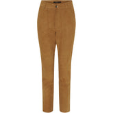 BTFCPH Cropped Suede Leggings Leggings Cognac w. Light Gold acc.