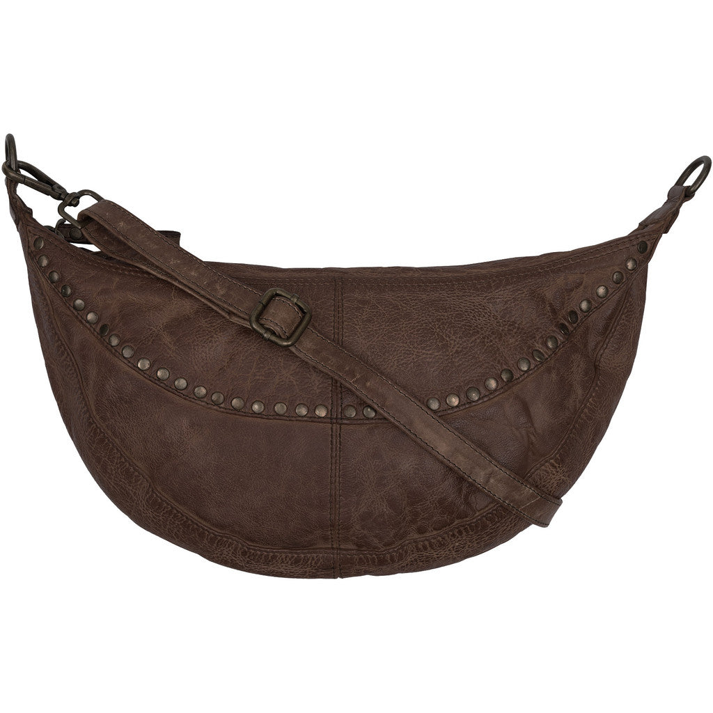 Orchid Cross-body Bag Tasker Deep Brown w. Antique Brass acc.