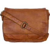 Orchid Crossbody lædertaske Tasker Tan w. Antique Brass acc.