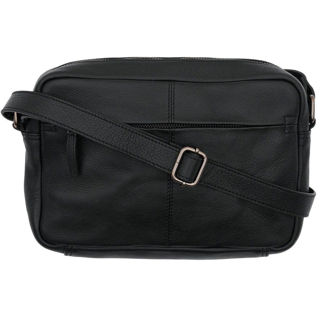 Orchid Crossbody Clutch i læder Tasker Sort