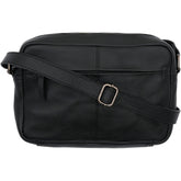 Orchid Crossbody Clutch i læder Tasker Sort