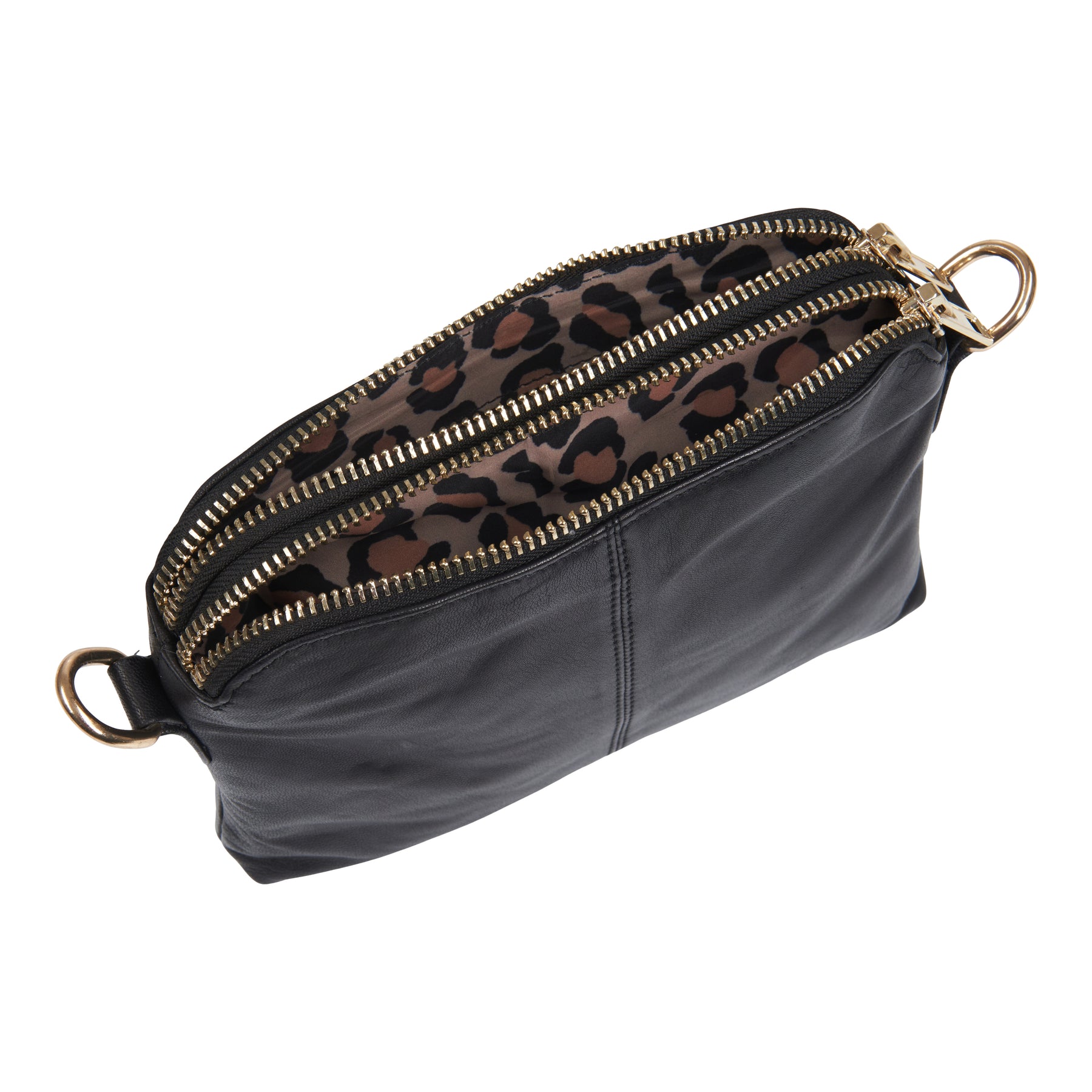 BTFCPH Crossbody clutch i skind Tasker Sort