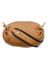 BTFCPH Crossbody clutch i skind Tasker Caramel w. Light Gold acc.