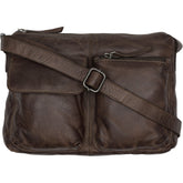 Orchid Crossbody i læder Tasker Deep Brown w. Antique Brass acc.
