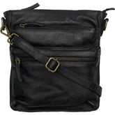 Orchid Crossbody i læder Tasker Sort