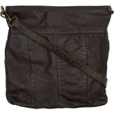 Orchid Crossbody skindtaske Tasker Dark Brown w. Brass acc.
