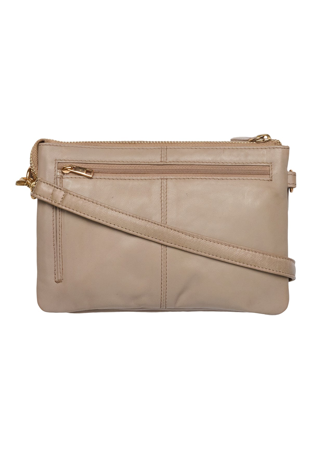 Orchid läder crossbody-väska Väskor Beige