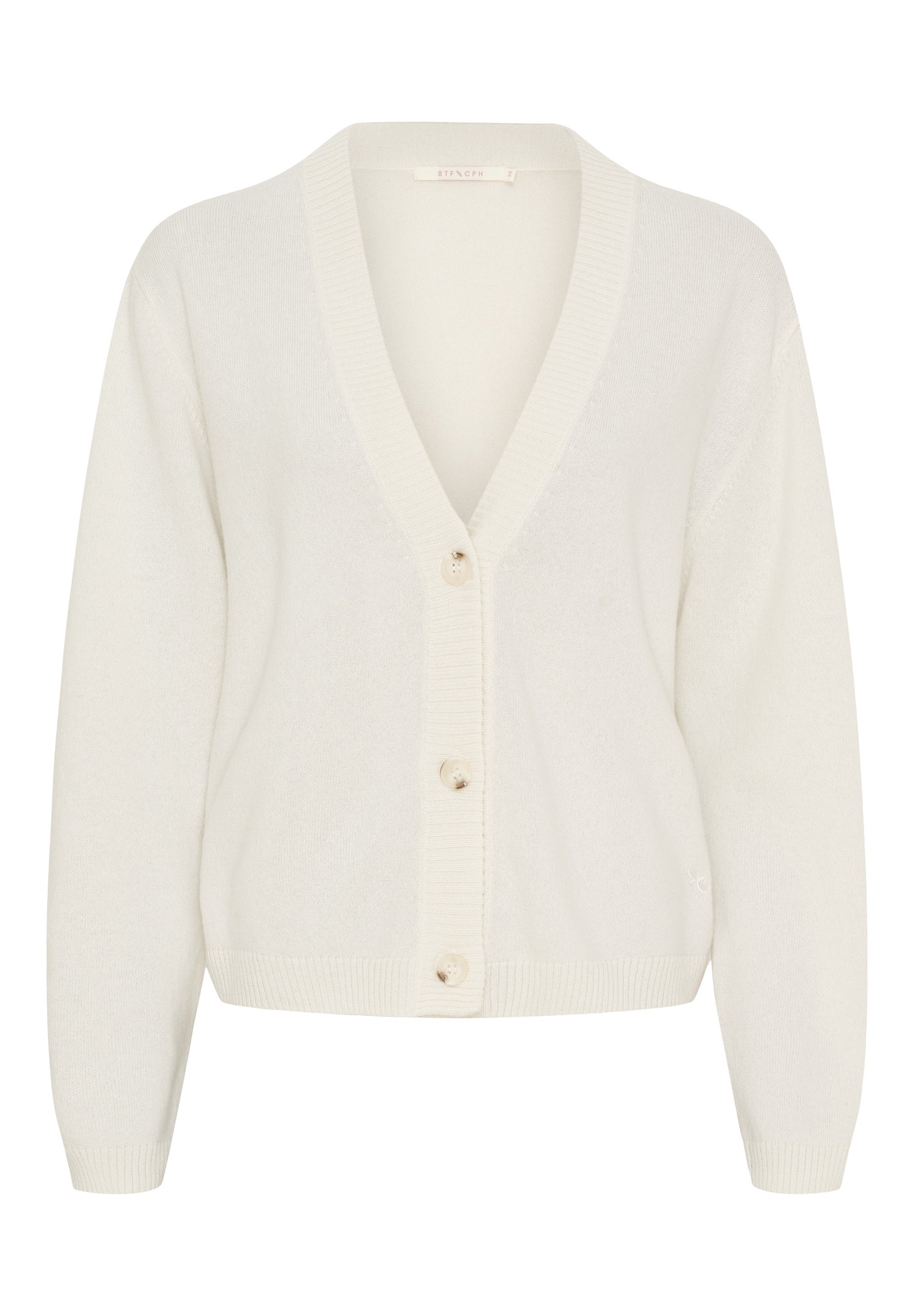 BTFCPH Eksklusiv cardigan i 100% cashmere Cardigans Hvid