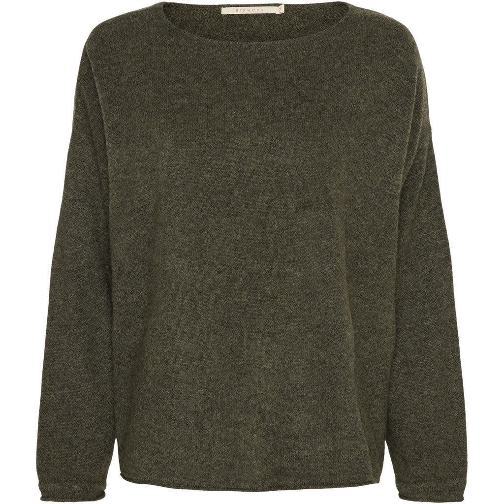 BTFCPH Eksklusiv oversized pullover i 100% cashmere Pullovers Army Green Melange