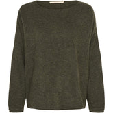 BTFCPH Eksklusiv oversized pullover i 100% cashmere Pullovers Army Green Melange