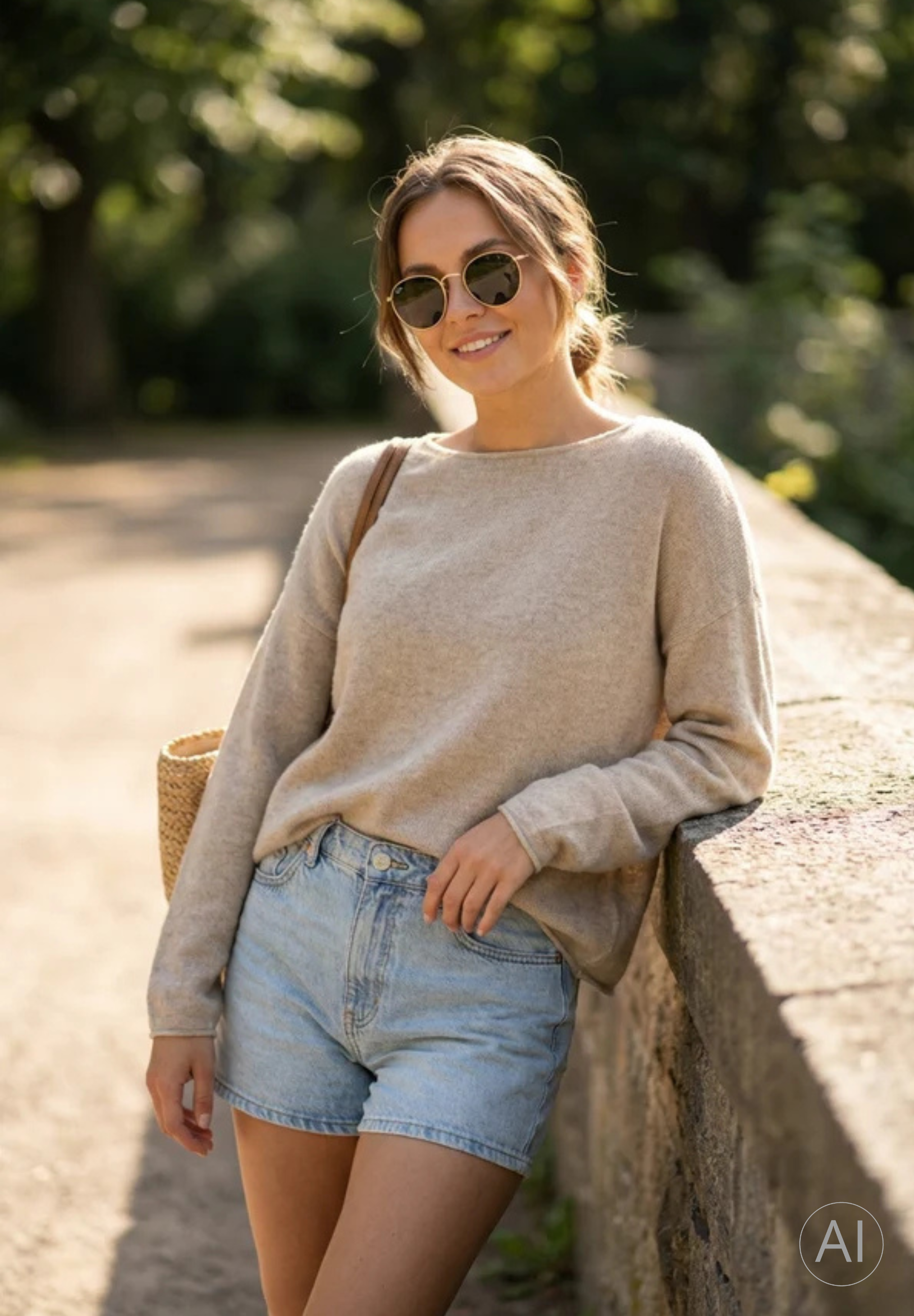 BTFCPH Eksklusiv oversized pullover i 100% cashmere Pullovers Beige Melange