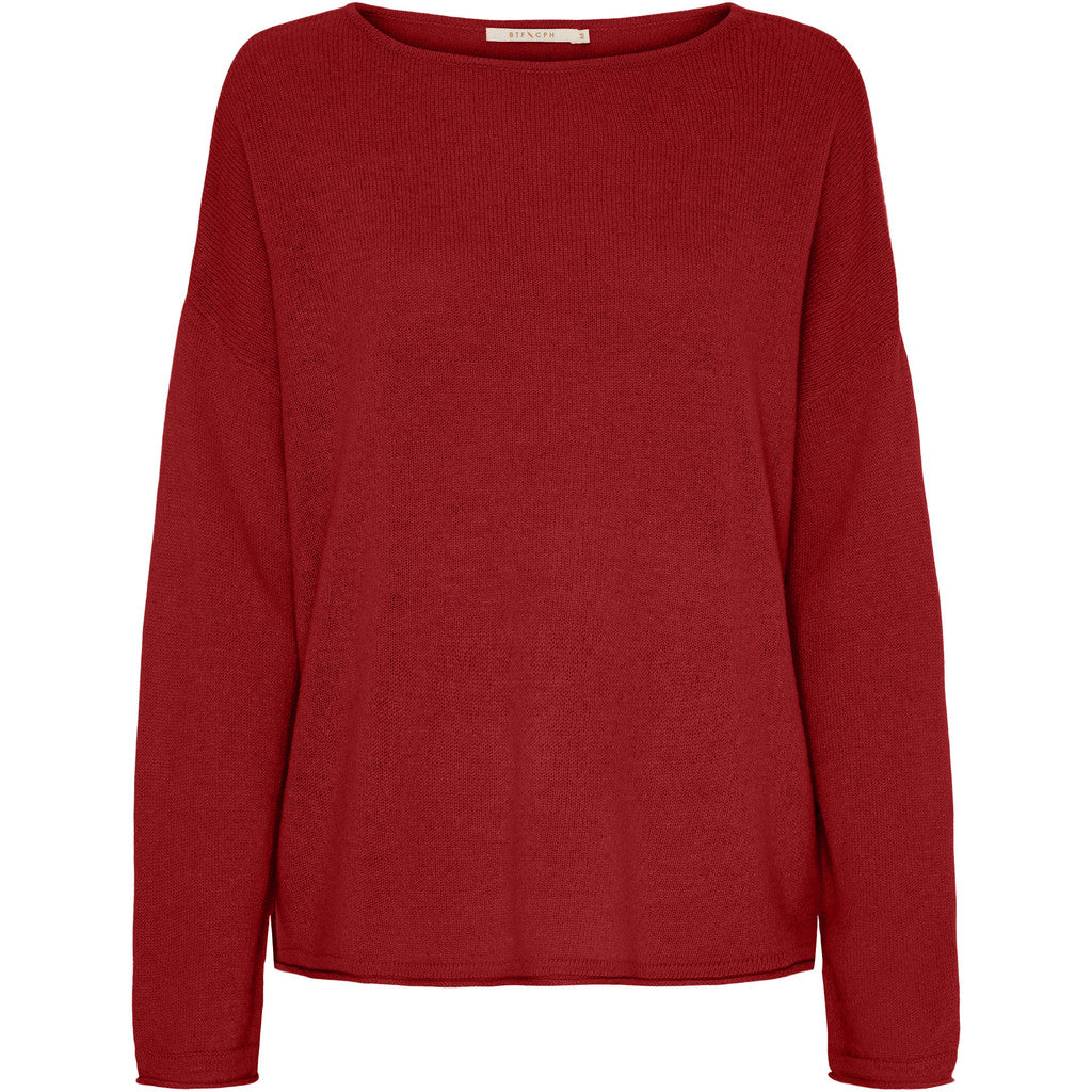 BTFCPH Eksklusiv oversized pullover i 100% cashmere Pullovers Brick Red
