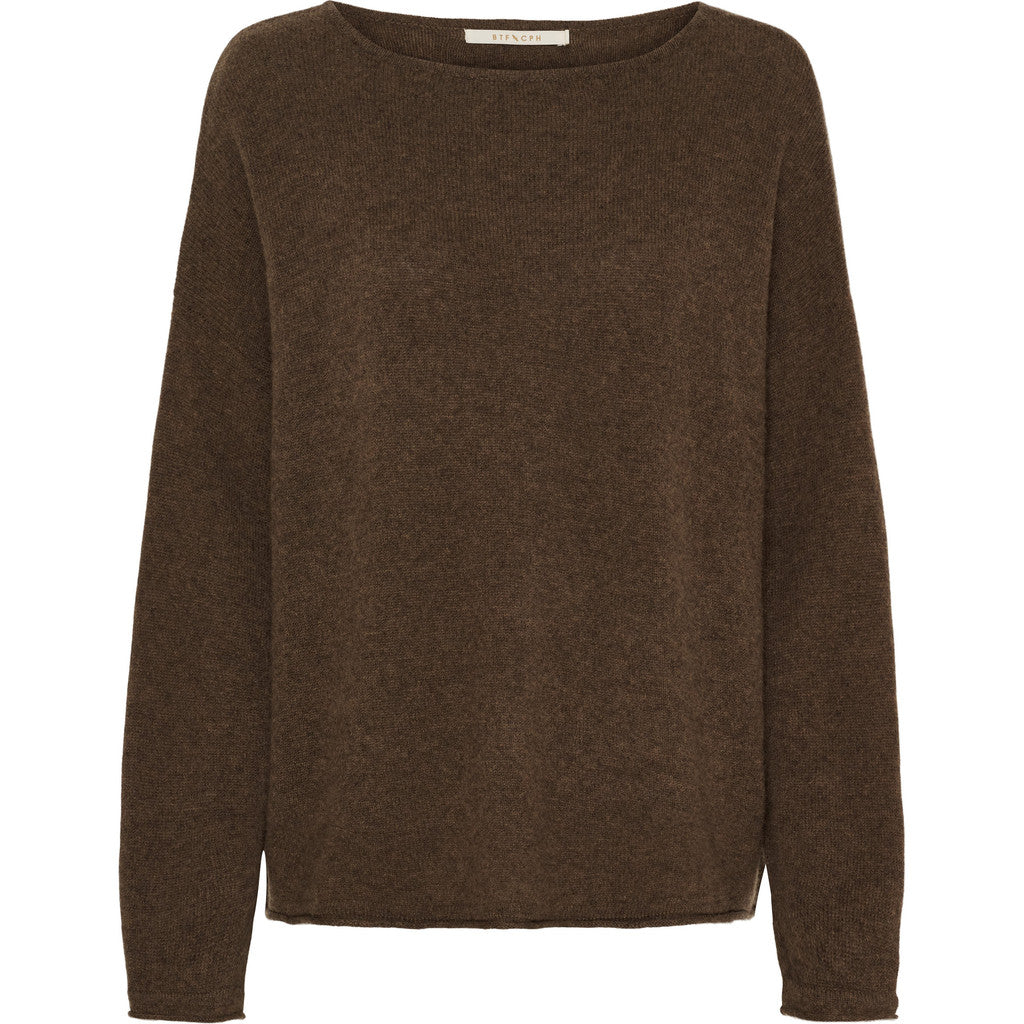 BTFCPH Eksklusiv oversized pullover i 100% cashmere Pullovers Dark Brown Melange