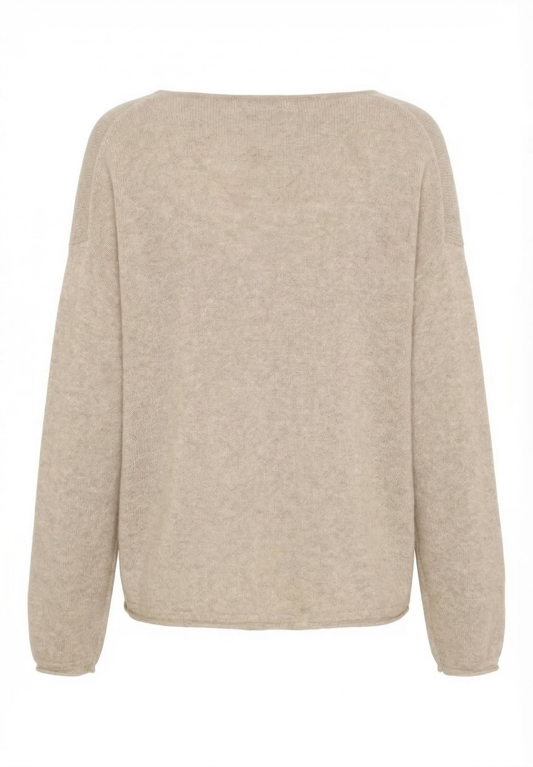 BTFCPH Eksklusiv oversized pullover i 100% cashmere Pullovers Nougat Melange
