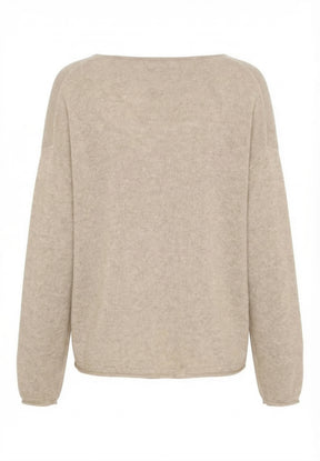 BTFCPH Eksklusiv oversized pullover i 100% cashmere Pullovers Nougat Melange