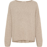 BTFCPH Eksklusiv oversized pullover i 100% cashmere Pullovers Nougat Melange